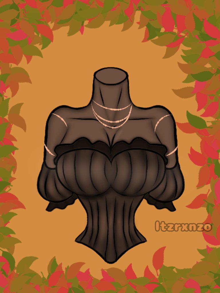astrosammyf's tweet photo. "As the autumn season's arrive the leaves falls from the tree and sometimes even turns into brown.... It's just beautiful πππ"
A corset/top concept for @AutumnWonderz π«Άπ
#AWconcepts β¨ https://t.co/OeSJlhFQnU