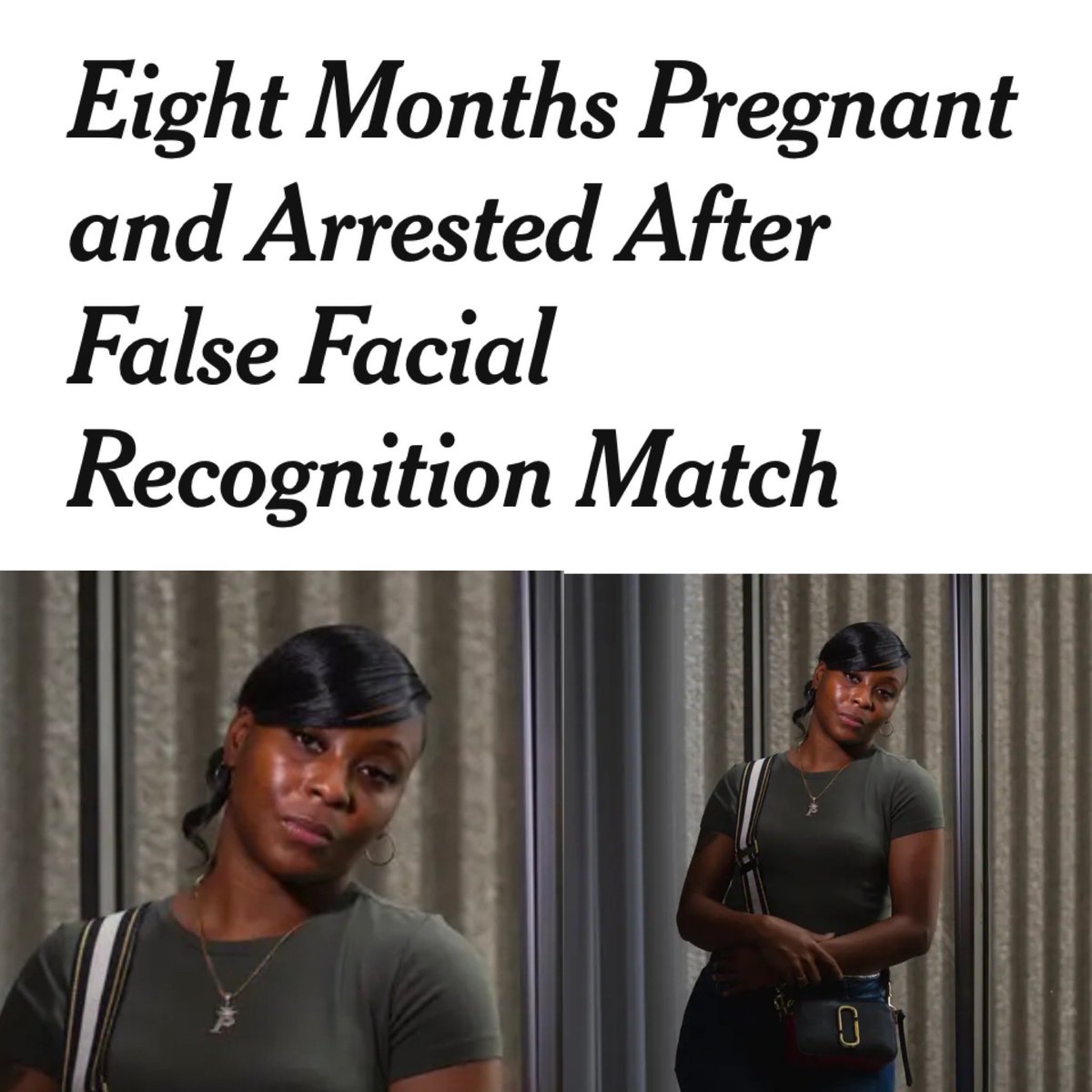 “I was having contractions in the holding cell. My back was sending me sharp pains. I was having spasms. I think I was probably having a panic attack,” said Ms. Woodruff, a licensed aesthetician and nursing school student. “I was hurting, sitting on those concrete benches.”