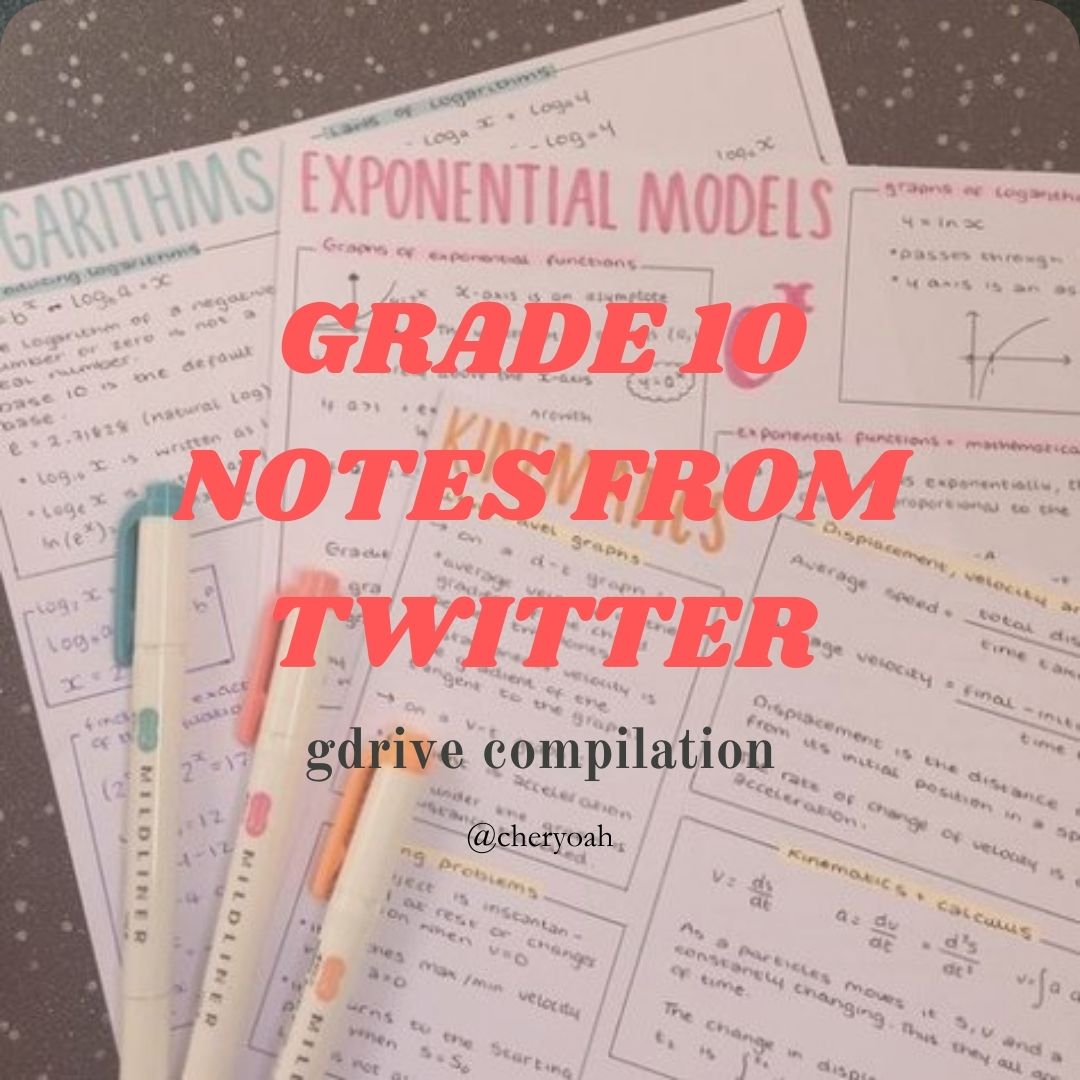 cheryoah's tweet image. hello , #studytwt ppl ! here are the g10 notes i found here sa twt that i've gathered sa gdrive. goodluck to my fellow incoming g10 ppl &amp;lt; 3 hope this helps &amp;lt; 3 !!

a thread ;