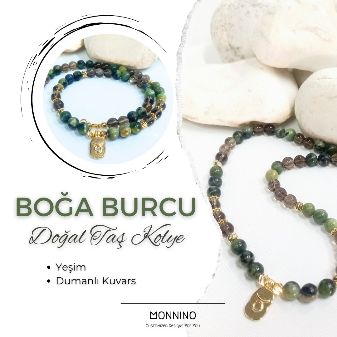 monninostore's tweet photo. ♉️ Boğa Burcu Doğal Taş Tasarım Kolye

♡ #Boğa burcunun doğal taşlarından olan #Yeşim ve #DumanlıKuvars doğal taşları ile tasarlanmıştır.

#Monnino #CustomizedDesignsForYou https://t.co/nf4GN6ZAp4