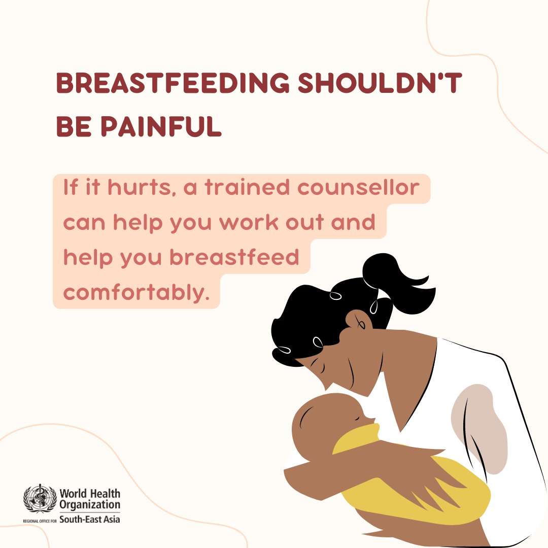 #Breastfeeding shouldn’t be painful.

#WorldBreastfeedingWeek