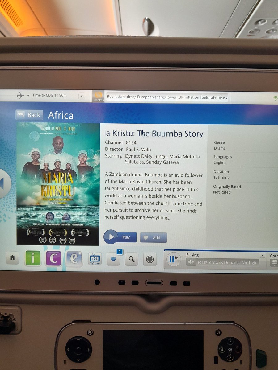 My Flight has Zambian Movies!!!! 
3 of them. Zambia Kuchalo!

I enjoyed this film!

#Filmmaker  #Zambia #AfricanFilm