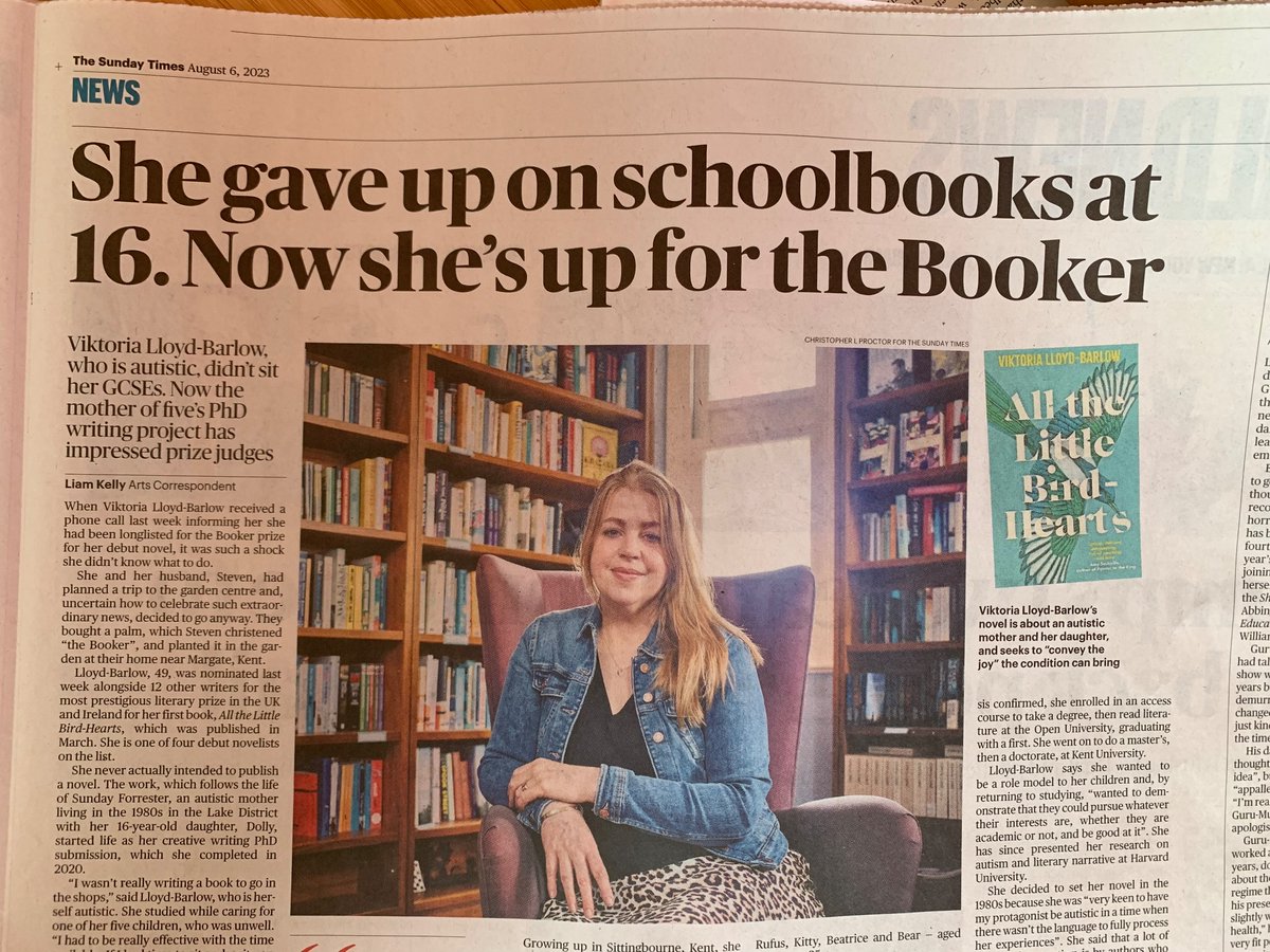 Misleading headline. Should read ‘Creative Writing PhD supervised by successful novelist developed into Booker nominee.’

Did undergraduate course at OU and postgraduate research at Kent. This is a positive story about university degrees in the Humanities.

And well done her!