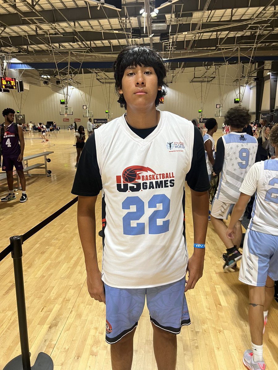 6’6” <a href="/JosiahSpillman/">Josiah Spillman</a> (Team North Carolina) was a BEAST in the paint. Has great footwork including a beautiful drop step move. Finished with 27pts. vs. Maryland. #usbasketballgames