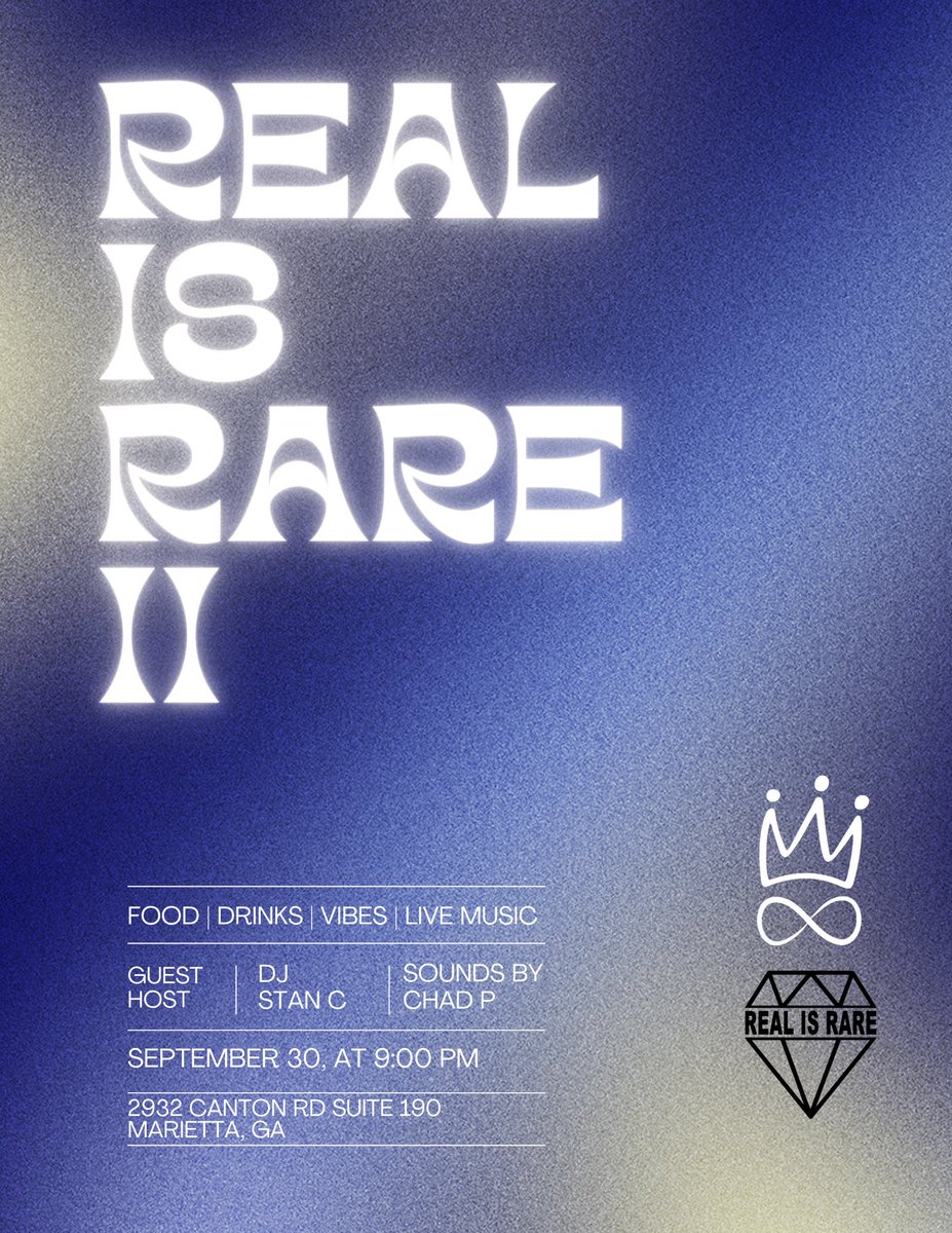 ChadPMusic's tweet photo. SAVE THE DATE: September 30th | REAL IS RARE II 
I’m preparing a dope intimate show! It’s going to be a vibe for sure! Vendors wanted! If you have a business please get in touch asap! 
#RealIsRare #LiveMusic #Concert #PerformingLive #GoFriend https://t.co/99eSQC24Hh