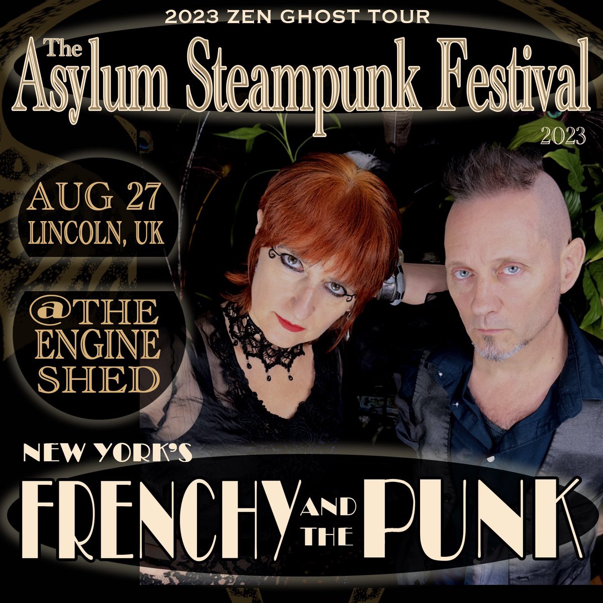 frenchyNthepunk's tweet photo. Next show coming up is The Asylum in #LincolnUK. We’ll be performing along with @tombwildesq and @victorandthebully at The Engine Shed on Sunday Aug 27th. Tickets are still available! #zenghost #steampunk #postpunk #asylumfestival https://t.co/eWyHaorIcy