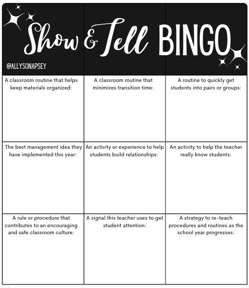 Staff meetings as a chance to share ideas? Bingo. (Via leader @AllysonApsey) Find the Canva template here: canva.com/design/DAFVaac…