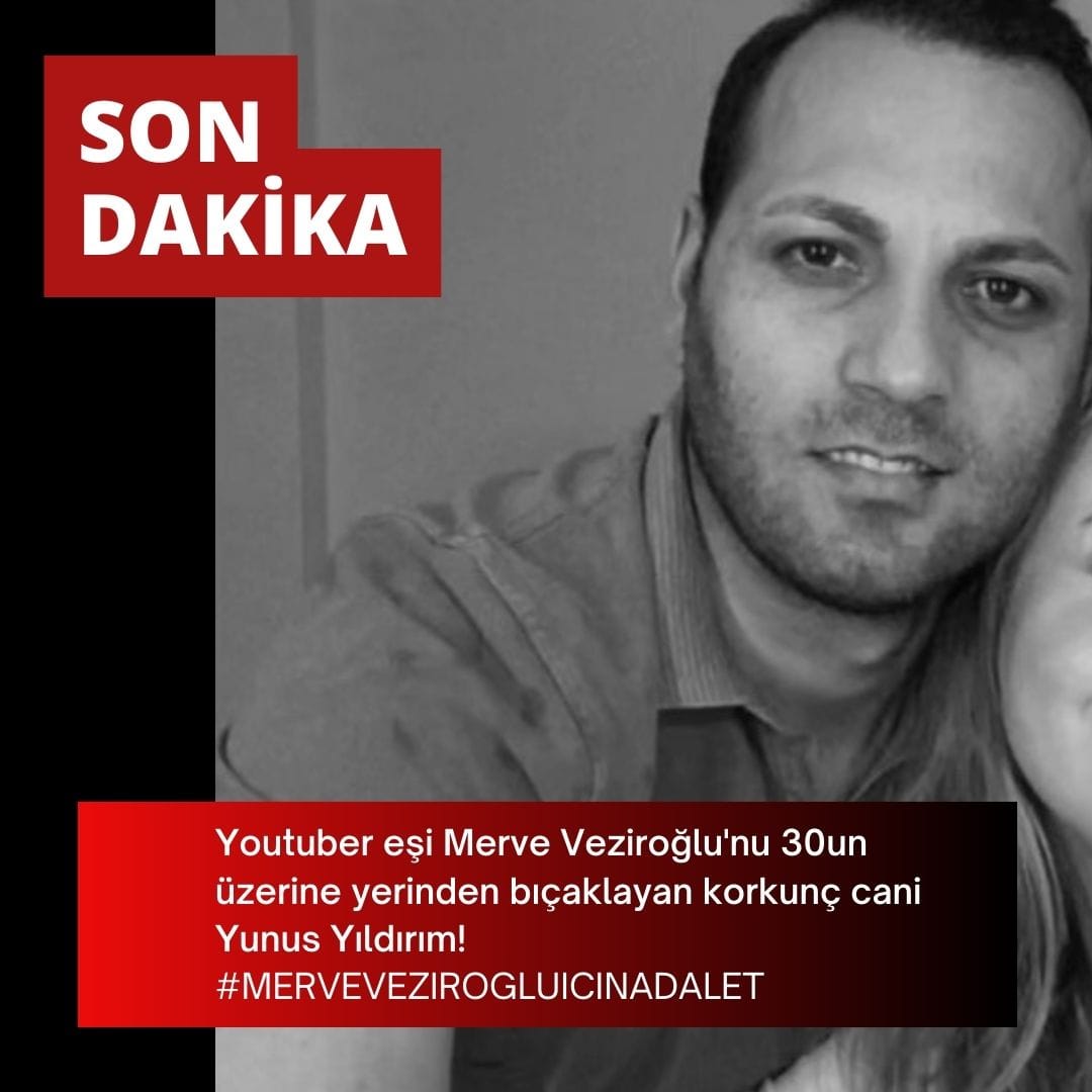 Justiceformerve's tweet photo. Youtuber Merve Veziroğlu'yu 30'un ustunde bıçak darbesiyle öldürmeye teşebbüs eden Yunus Yıldırım'ın en ağır cezayı almasını istiyoruz. #yunusyildirimserbestbirakilmasin https://t.co/jbNQRBi5Wo