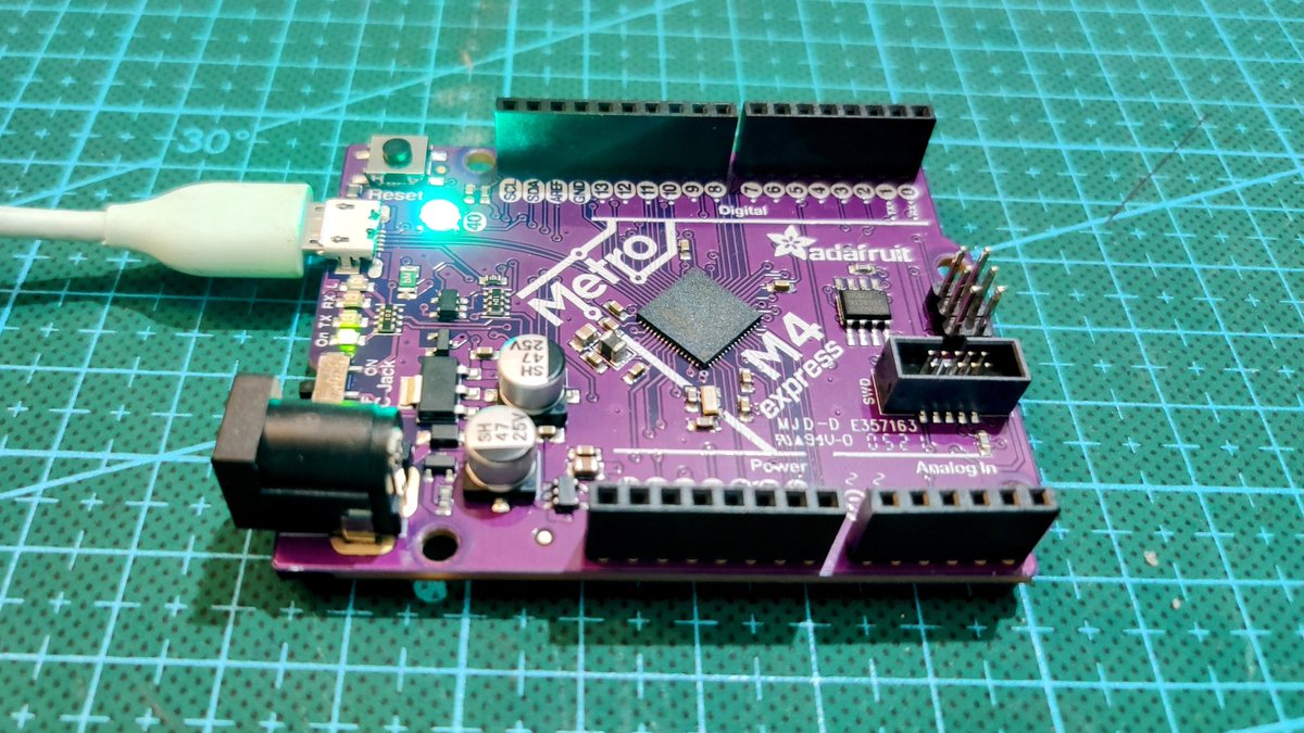 mangesh144's tweet photo. @adafruit #MetroM4 The fastest Metro board based powered by @MicrochipTech SAMD51 #CortexM4
running at 120MHz !!! in @arduino Uno form factor can run @CircuitPython
@micropython @ThePSF
@maker
@Hacksterio
@Arduino24x7 https://t.co/uq650Strha