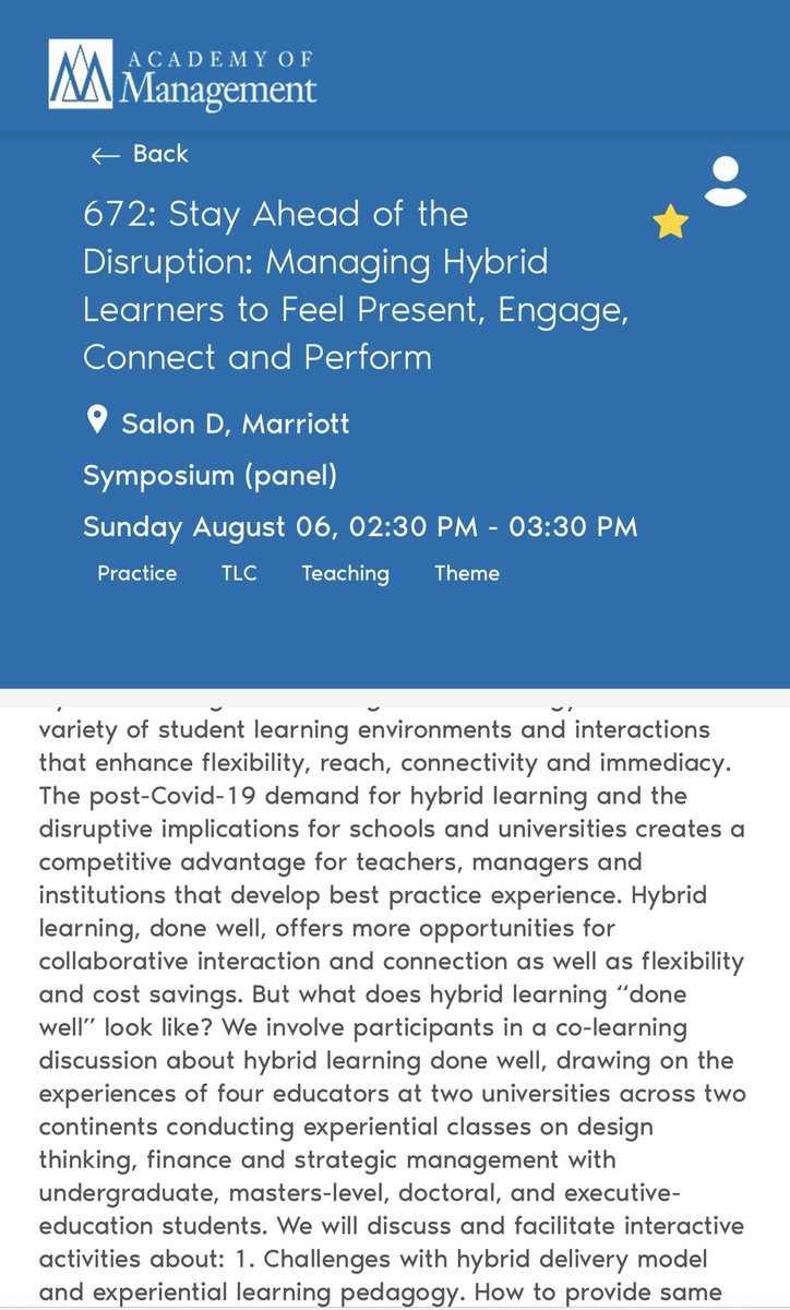 If you are attending <a href="/TheAOM/">AcademyOfManagement</a> in Boston today, come check out our session at the Teaching and Learning section. We will talk about different modalities of teaching where I will cover how we used VR to complement online learning. 

#aom2023 #virtualreality #teachingandlearning
