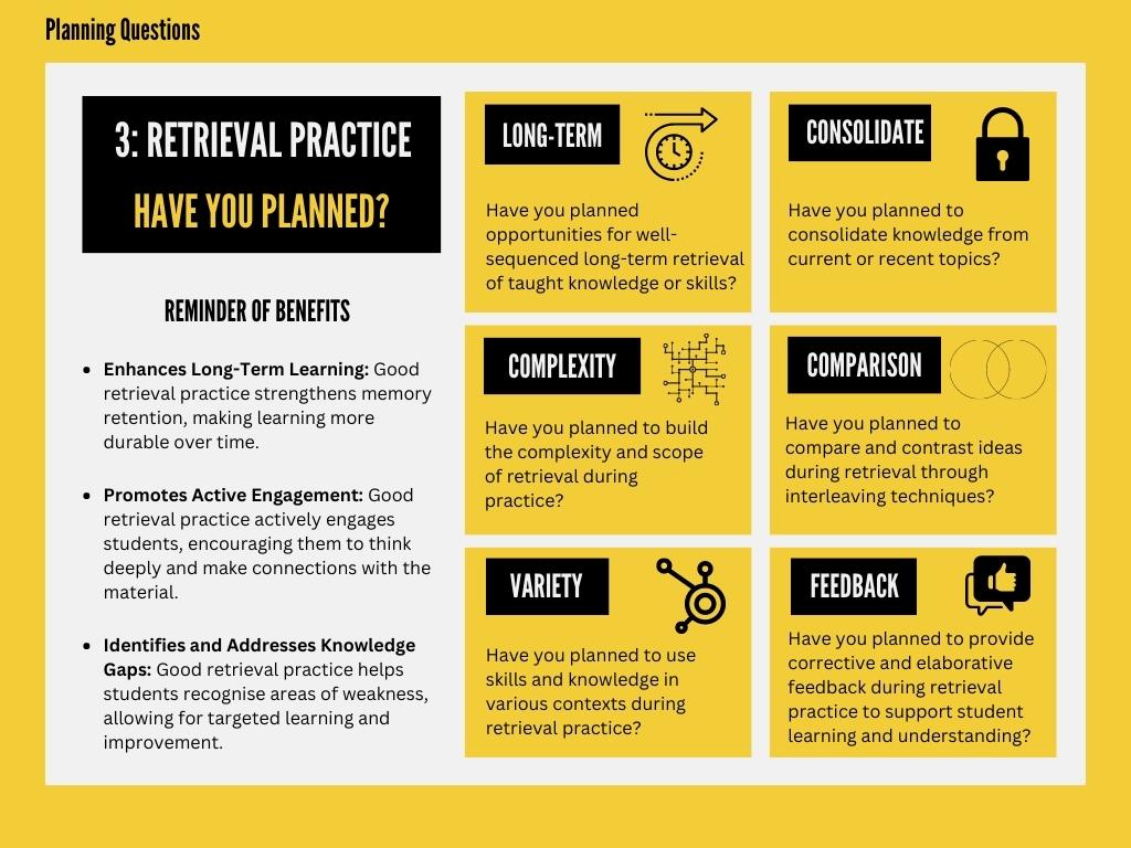 Whitworthtin4's tweet photo. 12 Essential Elements: Retrieval Practice Guide
🆓Free download for a short period of time
Includes: 
✅The Benefits of Retrieval Practice 
✅Planning Questions
✅Practical Strategies 
✅Misconceptions
✅& More
@CharteredColl @PatriceBain1 @RetrieveLearn @PoojaAgarwal
… Show more