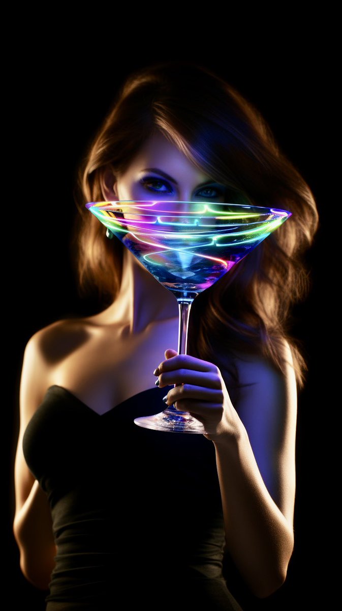 EvasTeslaSPlaid's tweet image. Beautiful woman holding an elegant martini glass.