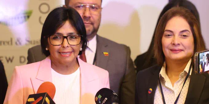 #EnPalabras || Vicepresidenta Ejecutiva, @delcyrodriguezv: Los Brics están construyendo un nuevo multilateralismo. #7Ago Más detalles aquí: acortar.link/NKLEkx