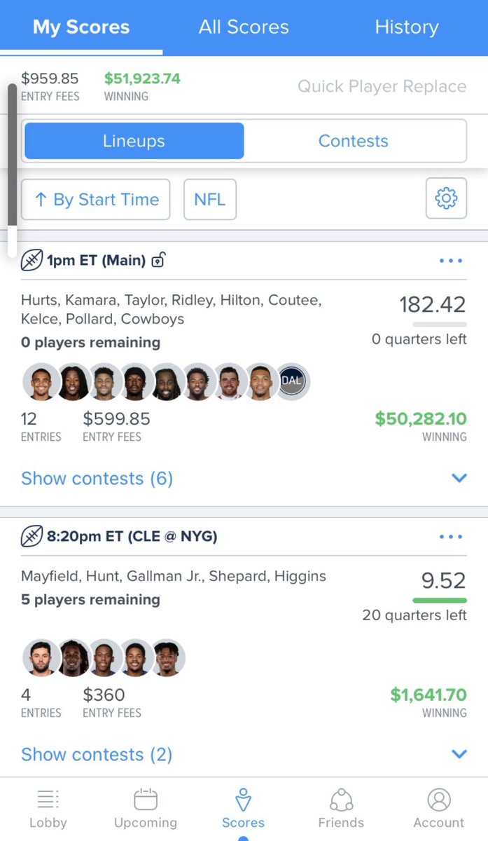 NFL Season Pass is available! 🏈🔥

30% off only $69.99 for whole year.

I cover all the slates + showdowns. DFS videos will be BACK as well 😎

Giving away 2 FREE passes, just LIKE and RETWEET to enter. ❤️ 🔁 

Winners announced Friday! Good luck dfsprocess.net