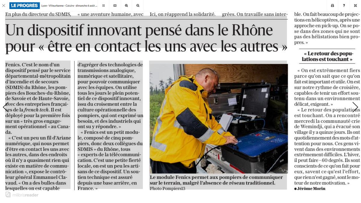 PoliceHistoire's tweet photo. #FENICS dispositif de communication innovant mis au point notamment par le @SDMIS69 pour rester en liaison lors des #mégafeux quand les liaisons traditionnelles sont absentes. @PompiersFR @prefetrhone @Interieur_Gouv https://t.co/ufX8qof4Ct