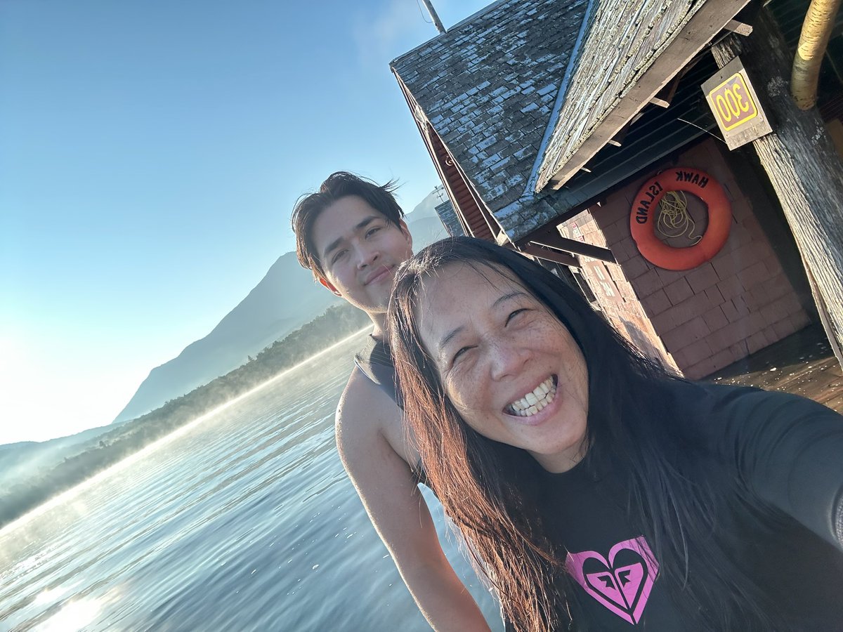 drtinamaster's tweet photo. My ski/swim buddy for the week 💕 #hawkisland #lakeplacid #adirondacks #ADK https://t.co/cJaHi1DFdl