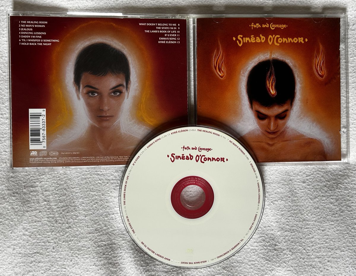 BootedGay71's tweet photo. #NowPlaying
#SineadOConnor #FaithAndCourage
🇬🇧 #CD #Album 2000
#TheHealingRoom
#NoMansWoman
#Jealous4
#DancingLessons
#DaddyImFine
#TilIWhisperUSomething
#HoldBackTheNight
#WhatDoesntBelongToMe
#TheStateImIn
#TheLambsBookOfLife
#IfUEver
#EmmasSong
#KyriéEléison
#CDJustice https://t.co/WYERPoNnFb