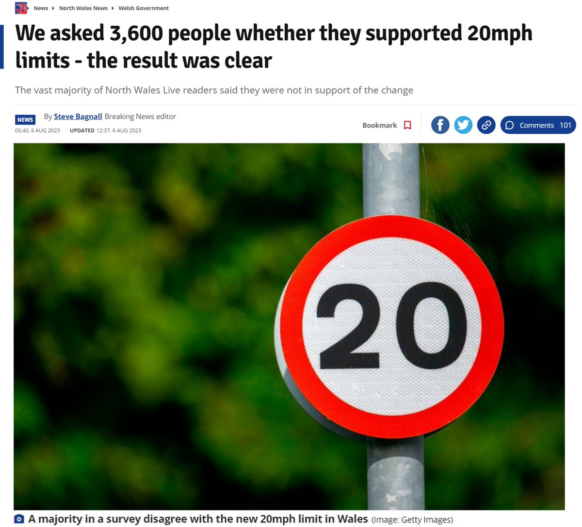WelshConserv's tweet photo. “There is quite clearly overwhelming opposition in North Wales to the Cardiff Bay-centric Labour Government’s ridiculous decision to enact blanket 20mph zones across Wales. We need a U-turn from Ministers, and we need it fast.” 

👆 @DarrenMillarMS https://t.co/bF983sxDX1