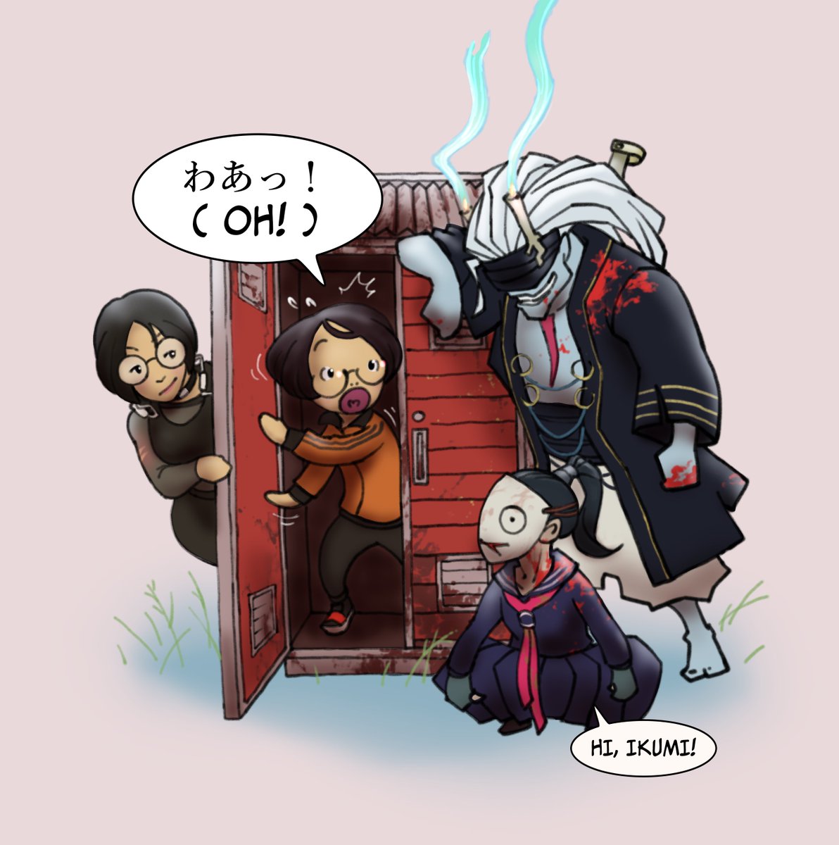 yasuyukisat's tweet photo. OH! #DeadbyDaylight #DBD #DBDfanart #IkumiNakamura #中村育美 #TheOni #TheLegion #YuiKimura #木村結衣 https://t.co/y3PNn7Od3g