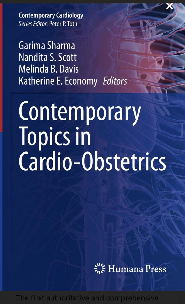 🔥 Out Now! Our comprehensive @SpringerNature compendium on @CardioOb with contributions from leaders in #CardioOb. Thanks to my co-editors @NanditaScottMD @MelindaDavisMD Katherine Economy and Peter Toth @rblument1 @IHVInews @MGHWomenHeart @BrighamWomens @UMich