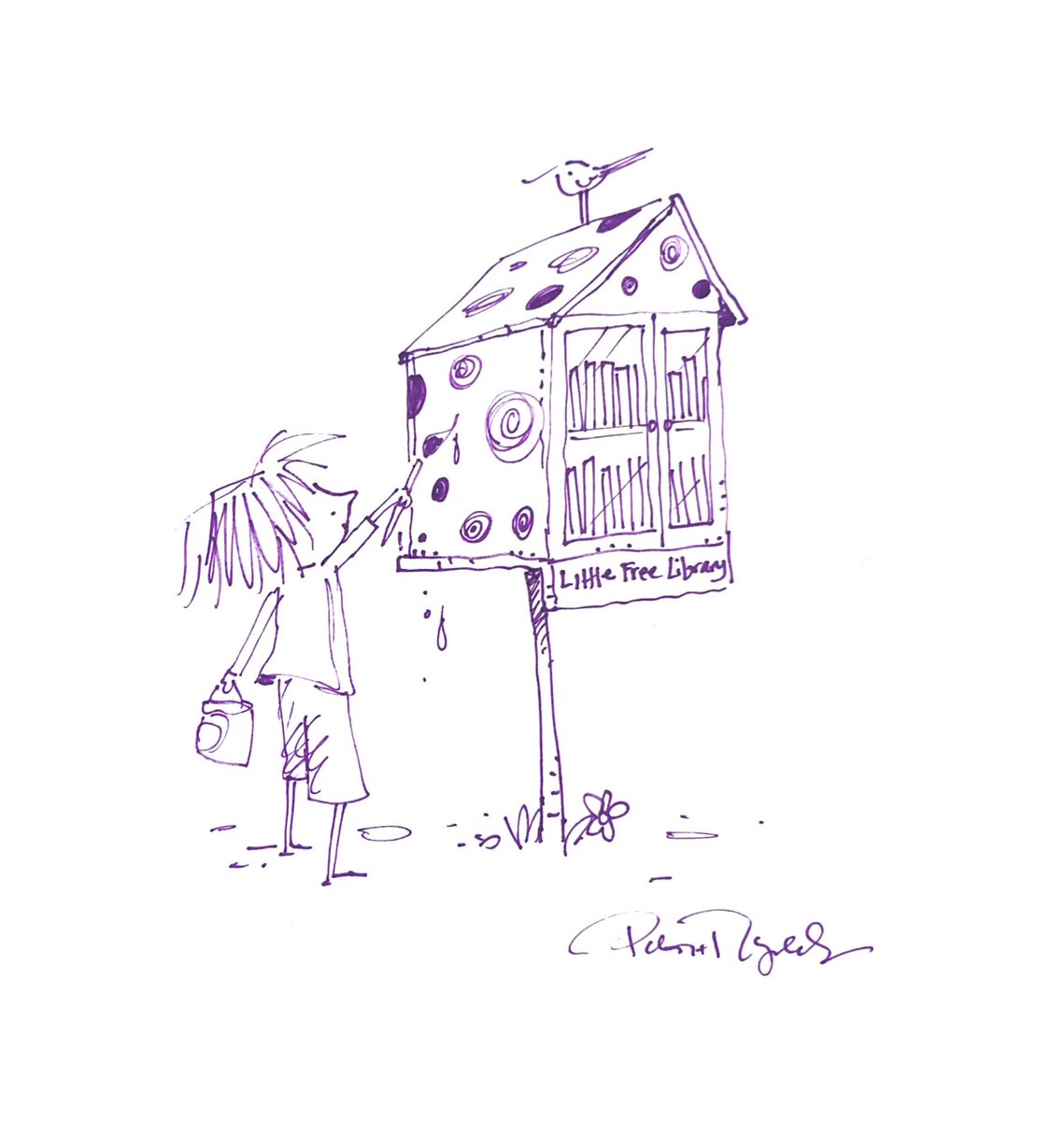 Thank you <a href="/LtlFreeLibrary/">Little Free Library®</a> &amp; <a href="/Candlewick/">Candlewick Press</a> for encouraging Little Free Libraries to celebrate #Internationaldotday! 125 lucky LFL stewards have a chance to win a free copy of THE DOT by @peterhreynolds! Details: littlefreelibrary.org/stewards/book-… Ideas for LFL-IDD celebrations? Let us know!