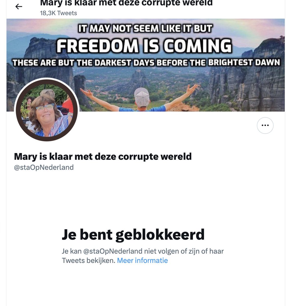 fransbosman's tweet photo. En ik vroeg alleen maar om een bronvermelding. Blijkbaar is dat al genoeg voor Mary... @staOpNederland https://t.co/xnxztvo0ZT