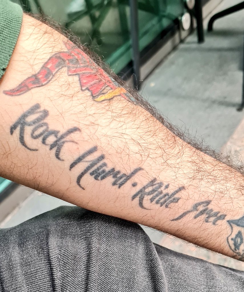 @Loudwire Rock Hard Ride Free was my first tattoo ever 😀 #RHRF #DOTF