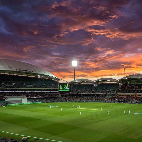 SeanBaxter's tweet photo. @TheBarmyArmy For me, I can only vouch for the grounds I’ve visited. The Adelaide Oval, in particular the third session under lights during an Ashes series is a pretty extraordinary place to be. https://t.co/678a7QxLPE