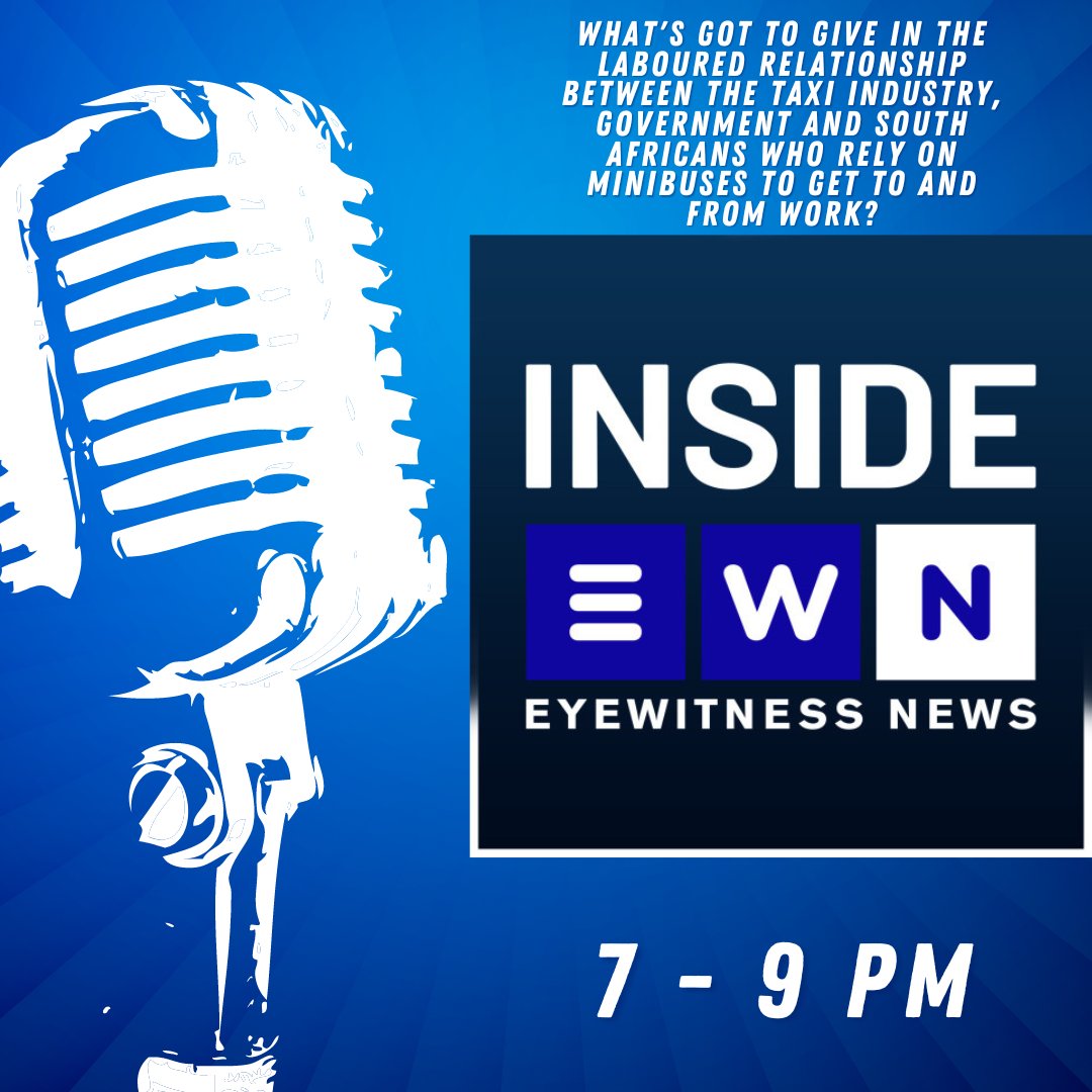 GraemeRauby's tweet photo. Tonight we ask: What's got to give in the laboured relationship between the taxi industry, government and South Africans who rely on minibuses to get to and from work?
That's #InsideEWN on @Radio702 & @CapeTalk 7 - 9 pm tonight. #TaxiStrike https://t.co/jKdbRn8Wib