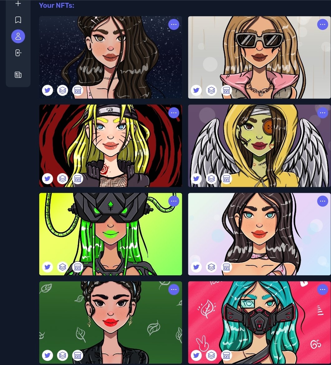 Our girls are now available to be checked out on <a href="/NFTaula/">NFTaula.io</a> by <a href="/NFTbagari/">NFTbagari</a>, clean design, loving it! 

#NFTCommunity #NFTartists #Polygon #PolygonNFTs