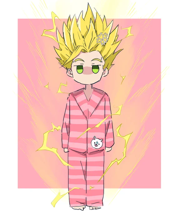 寝起きサイヤ人 #フブみこさん