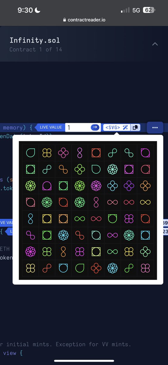 backseats_eth's tweet image. Having Infinite fun with @jalil_eth’s new contract and @ContractReader