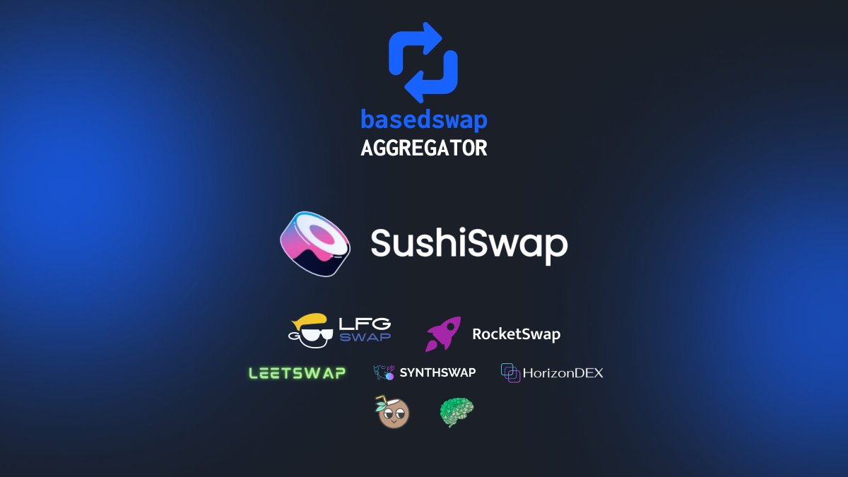 basedswap_'s tweet image. 📢📢 Hello, $BASED community 📢📢

Today, we are proud to announce the next big update to our platform.

Starting in the next 48 hours, #BasedSwap will aggregate EVERY swap on BASE ❗❗
This way, we solidify our position as the most advanced project on #BaseNetwork.