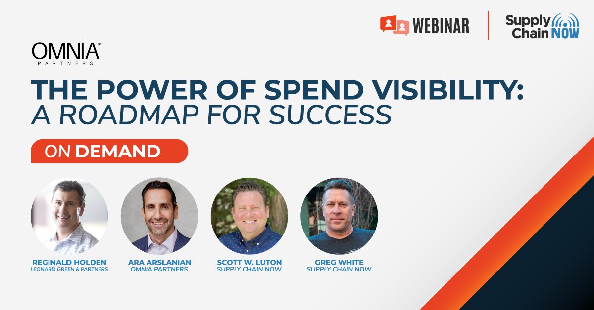 Kevin_Jackson's tweet image. Learn the benefits of #spendvisibility, why it is essential, how GPOs can help organizations gain greater visibility into their spend, & more in this recent webinar with @_OMNIA_Partners
Watch on Demand: bit.ly/436opYd
@ScottWLuton #GPO