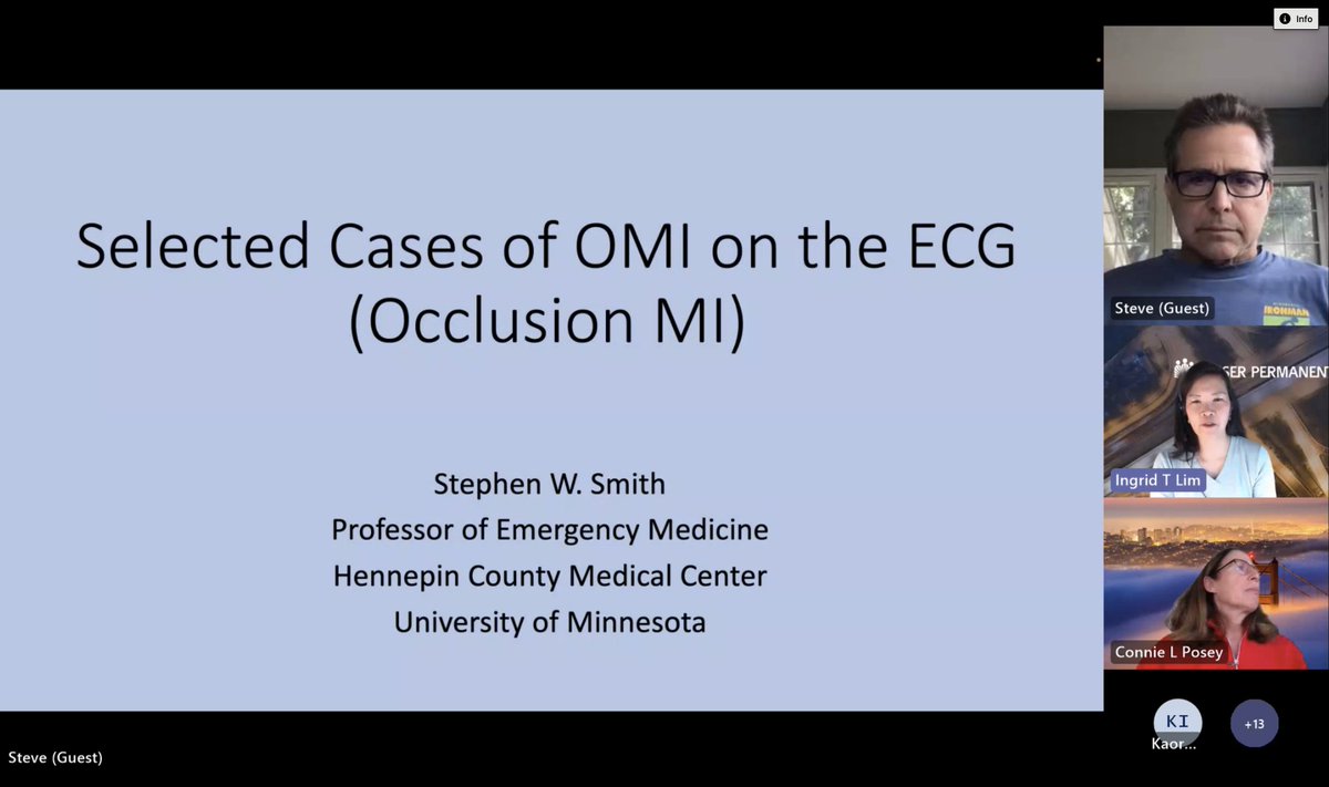 Stephen W. Smith (@smithecgblog) on Twitter photo Lecture by Smith: Selected Cases of Occlusion MI (OMI), or not, on the ECG
hqmeded-ecg.blogspot.com/2023/08/lectur… Lecture by Smith: Selected Cases of Occlusion MI (OMI), or not, on the ECG
hqmeded-ecg.blogspot.com/2023/08/lectur…