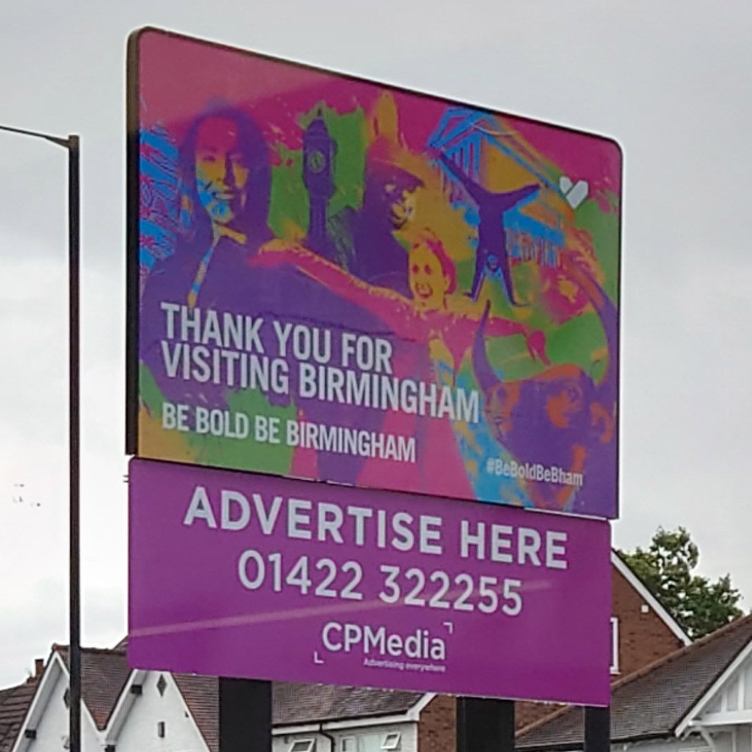 6th June and 6th August 2023. 'Thank you for Visiting Birmingham' #BeBoldBeBham goodbye Birmingham, hello Solihull.
Who are the athletes on it?