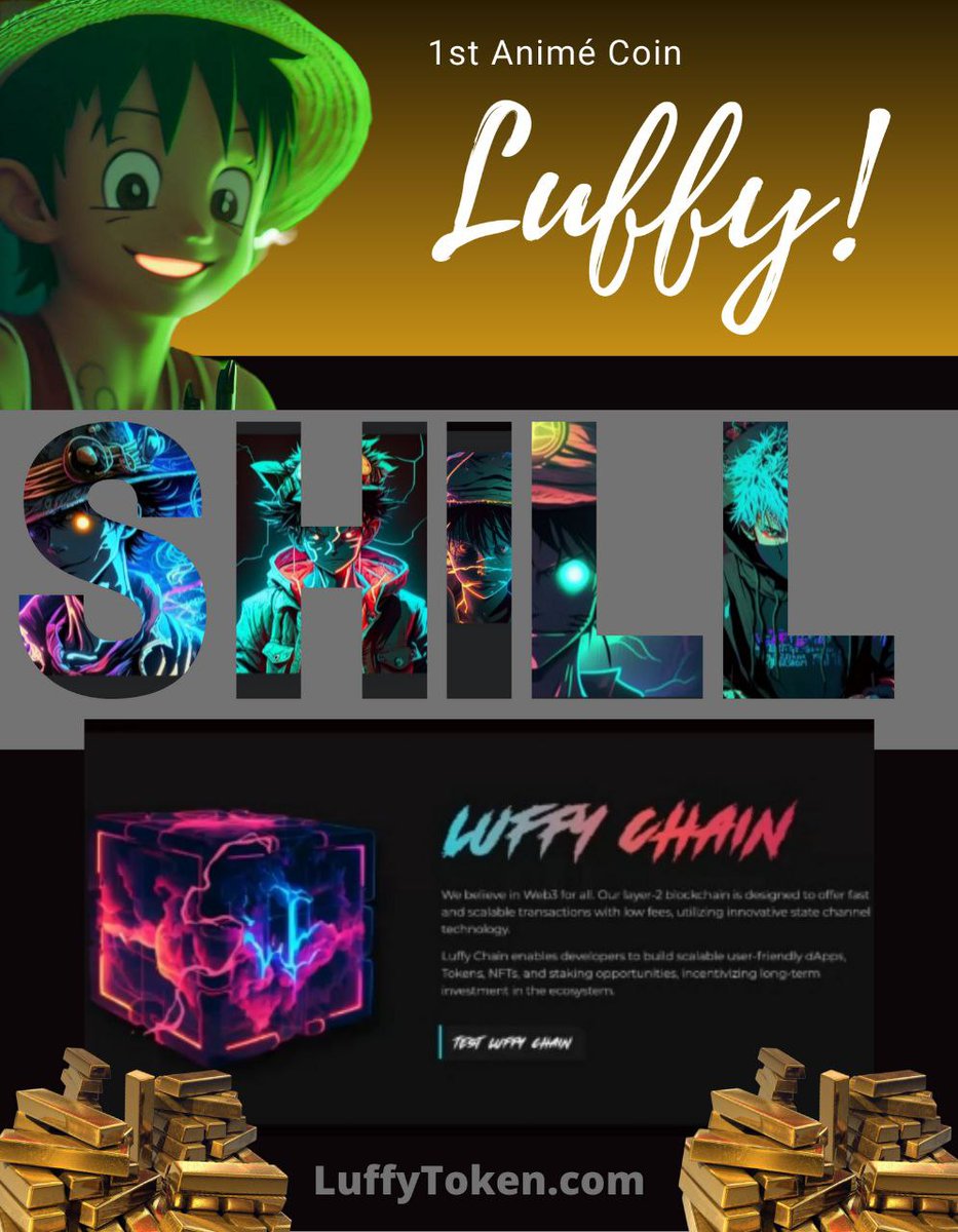 <a href="/cryptojack/">CryptoJack</a> <a href="/luffyinutoken/">Luffy Token Official</a> soon to be a coin 🪙 

Gear 5 is here 🙌  #luffytoken 
Is about to bring out there amazing
NFT MARKETPLACE 🔥