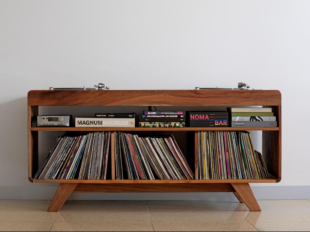 Handmade Turntable, Record Cabinet &amp; "DeVinyl" DJ Station by Kithe 📻