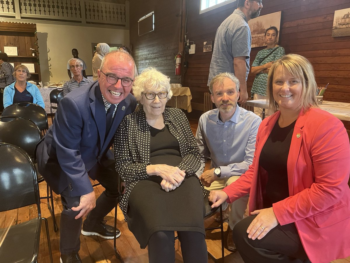 Catherine Hennessey was recognized today by Charlottetown Mayor Philip Brown, Minister Jenn Redmond and executive director Matthew MacKay for her role in the creation of the PEI Museum and Heritage Foundation 50 years ago, and having served as its first executive director.