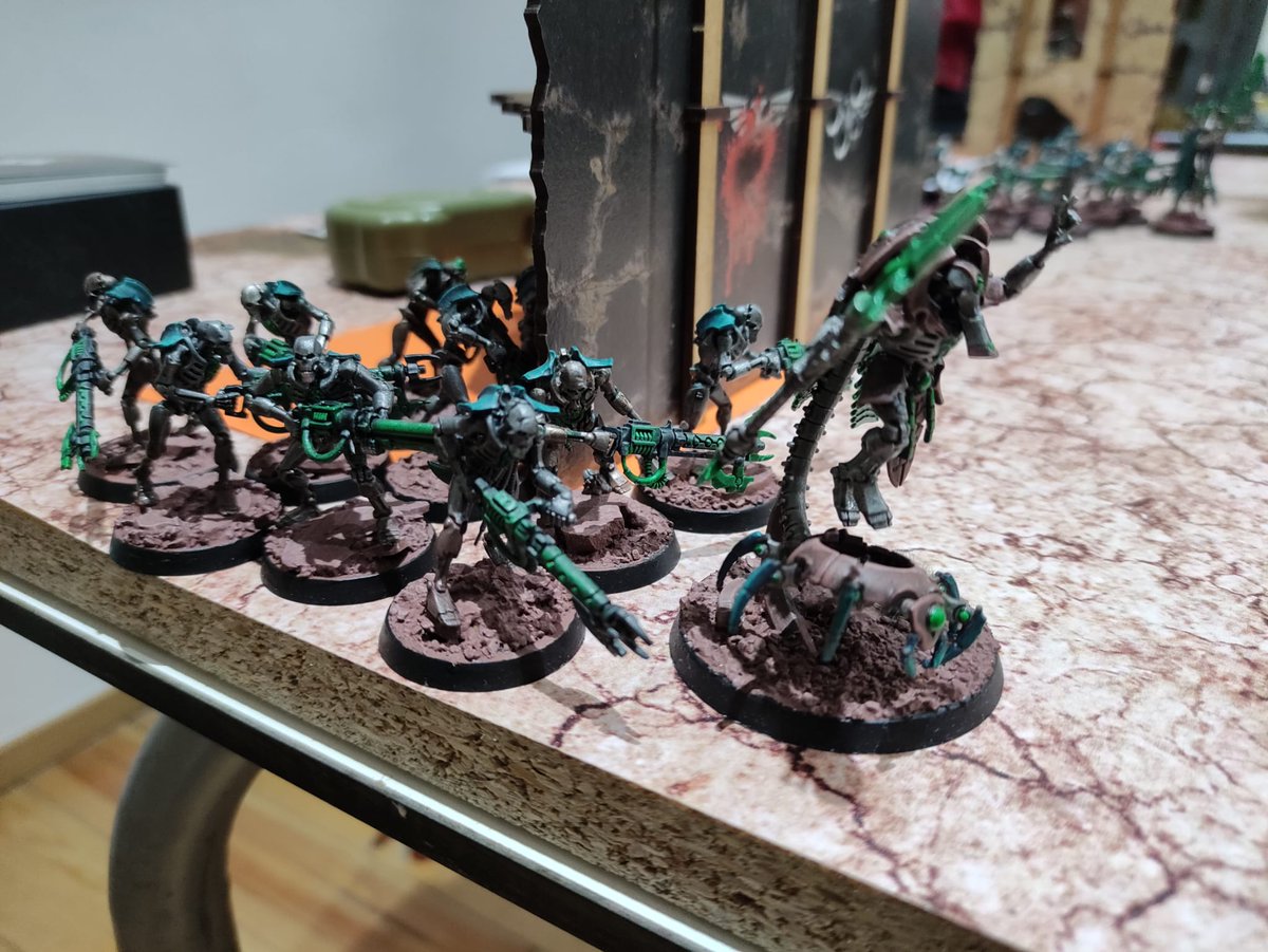 jaibrot's tweet photo. Experiencia fantástica hoy en @DisfuncionM dando nuestros primeros pasitos en la décima edición de Warhammer 40,000. Gracias a todos los que lo han hecho posible 👏🏻👏🏻👏🏻
#Warhammer40K #WH40K #Necrones https://t.co/EXuFNkiRTC