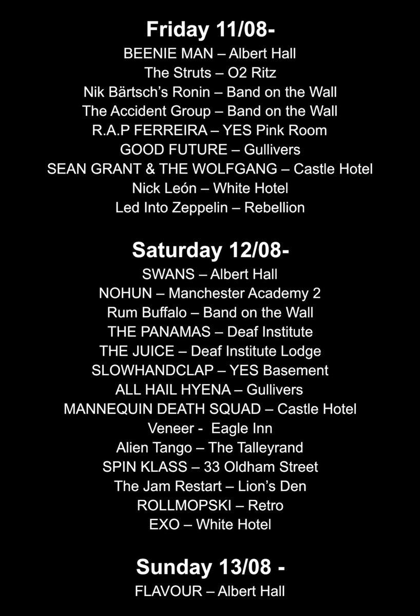 Manchester Gigs tweet media