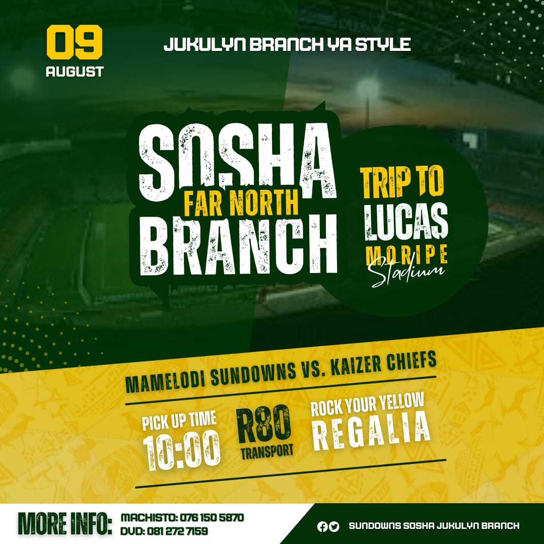 Jukulyn branch and  community, let's fill Lucas moripe,tickets are now available