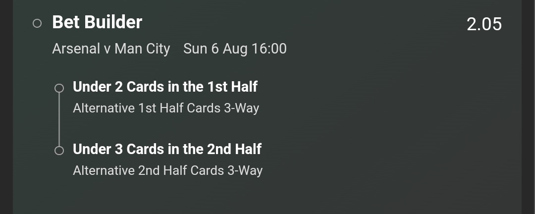 RCBettingClub's tweet photo. #CommunityShield 
⚽️ Arsenal vs Man City
🪙 3 units
💯 2.05
🎰 Bet 365.

1st bet on the new season. Hopefully start off with a nice winner! https://t.co/miCuddH73o