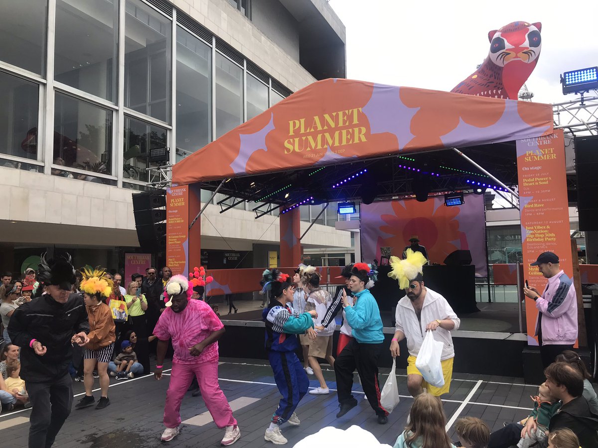 ZSLScience's tweet photo. We’re super pumped to be at Bird Rave at the @southbankcentre, with our researchers Henry Hakkinen and @Belfast_Ash9 spotting some raving birds - @auditionproject #planetsummer https://t.co/ZJ2iZWx0rG
