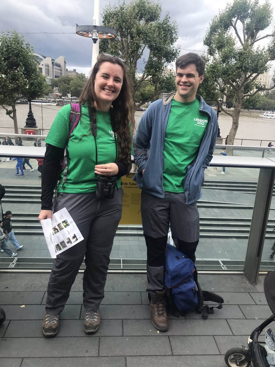 ZSLScience's tweet photo. We’re super pumped to be at Bird Rave at the @southbankcentre, with our researchers Henry Hakkinen and @Belfast_Ash9 spotting some raving birds - @auditionproject #planetsummer https://t.co/ZJ2iZWx0rG