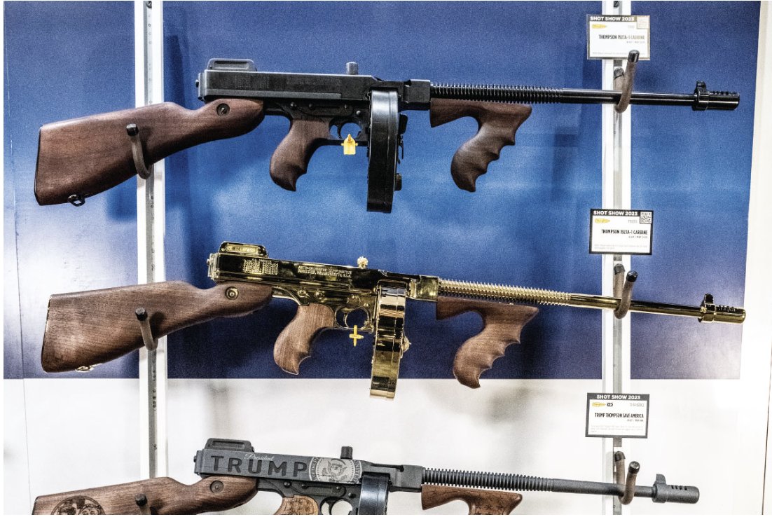 🔥 The Auto-Ordnance Thompson 1927A-1 .45 Carbine has gone by many names  for over 100 years: “Chicago Typewriter”, “Tommy Gun”, “Chicago Piano”,  “Trench Sweeper”, and “Trench Broom”. 🔥 Watch Video:  https://t.co/PrtMEu4yc0 #gunbroker #, image size:1102x738