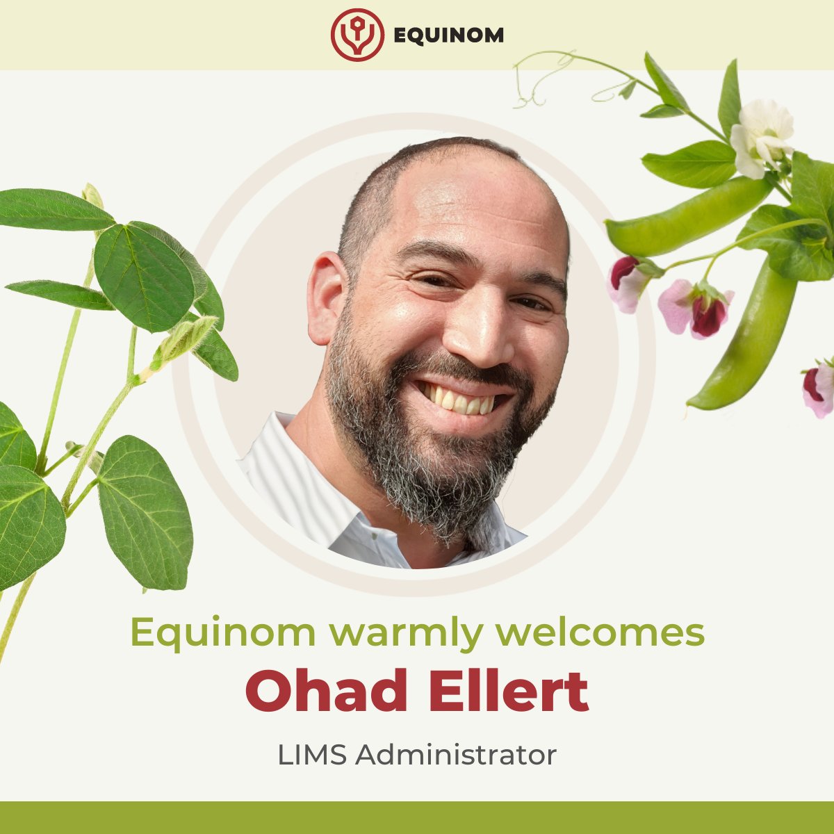 Please welcome Ohad Ellert, our #LIMS Administrator. 👨🏻‍🔬👏🏽 As an #engineer and #biochemist , Ohad brings tremendous expertise, skills, and passion for the power of #bigdata and #AI to help restore #biodiversity to our food system without genetic editing or modification.