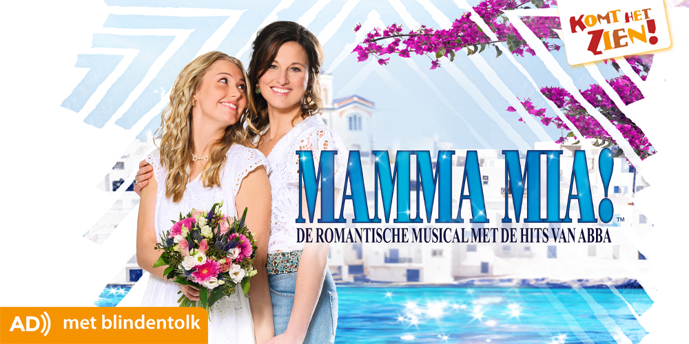 komthetzien's tweet image. Ben je de regen 🌧️ even beu, kijk dan alvast vooruit en boek tickets met #audiodescriptie voor de zonnigste musical ☀️ van het nieuwe seizoen: Mamma Mia!
In maar liefst 5 theaters met #blindentolk + meet &amp;amp; feel inleiding!
komthetzien.nl/MammaMia
