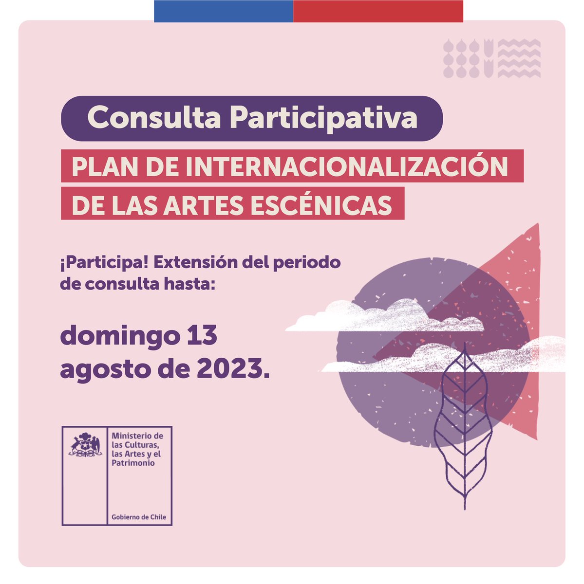 ¡Se extiende el plazo para participar! Si eres artista o agente de las artes escénicas, te invitamos a responder esta breve encuesta que busca diagnosticar la realidad actual de los procesos de circulación en el extranjero.
 
🔴 Nueva fecha: Participa hasta el 13 de agosto.