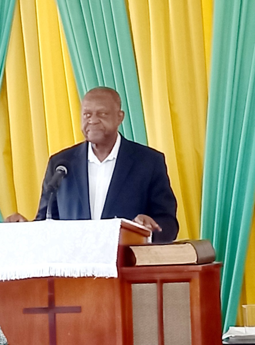 BarbicanBaptist's tweet photo. Rev Dr Neville Callam delivers the message for Independence Sunday Divine Worship. @TheJBU @BaptistWorld @CBF_caribbean @JaCouncilChurch https://t.co/WKVncPlacc